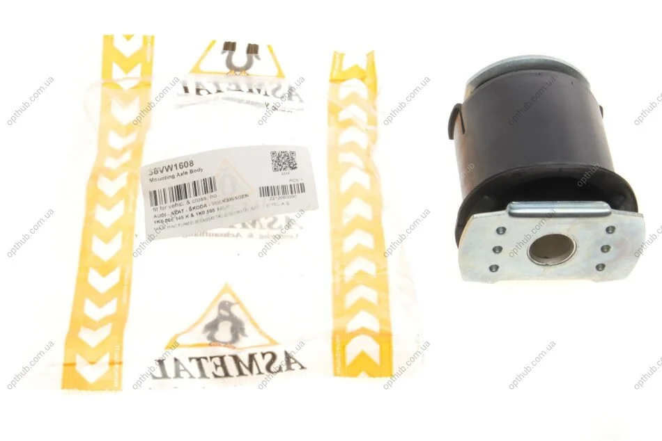 Сайлентблок балки (задної/ззаду) Audi A3/Skoda Octavia/VW Golf V/VI/Passat 04- UA63 ASMETAL 38VW1608 (фото 1)
