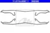 Монтажний набір гальмівних колодок передн DAEWOO ESPERO, LANOS, NEXIA OPEL ASCONA C, ASTRA F, ASTRA F CLASSIC, CALIBRA A, KADETT E, OMEGA A, VECTRA A, VECTRA B 1.4-2.4 08.84- ATE 11811600971 (фото 2)