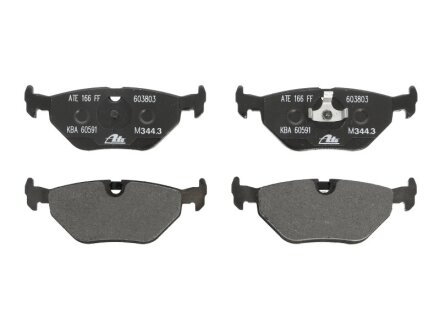 Колодки тормозные дисковые, комплект ATE 13046038032