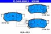 Комплект гальмівних колодок задн, FORD MAVERICK HONDA ACCORD III, CITY IV, CIVIC III, CIVIC IV, CIVIC V, CIVIC VI, CONCERTO, CRX II, CRX III, JAZZ II, PRELUDE III MG ZR 1.1-2.7D 10.84-10.08 ATE 13.0460-5998.2 (фото 1)