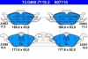 Комплект гальмівних колодок передн, OPEL ASTRA G, ASTRA G CLASSIC, ZAFIRA A 1.2-2.0D 02.98-12.09 ATE 13.0460-7115.2 (фото 1)