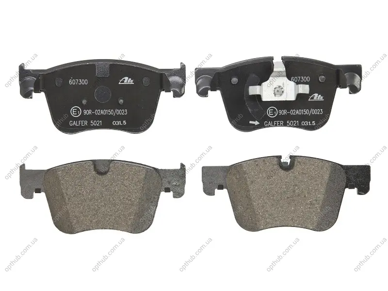 Комплект гальмівних колодок передн, CITROEN C4 GRAND PICASSO II, C4 PICASSO II, C4 SPACETOURER, GRAND C4 SPACETOURER OPEL GRANDLAND / GRANDLAND X PEUGEOT 308, 308 II 1.2-2.0D 02.13- ATE 13.0460-7300.2 (фото 1)