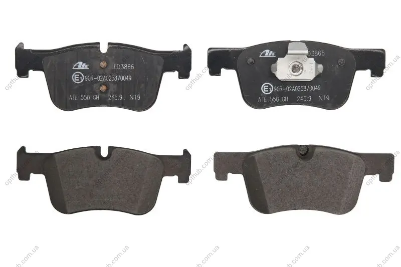 Керамічні гальмівні колодки передн, BMW 1 (F20), 1 (F21), 2 (G42, G87), 3 (F30, F80), 3 (F31), 3 (G20, G80, G28), 3 (G21, G81), 3 GRAN TURISMO (F34), 4 (F32, F82), 4 (F33, F83) 1.5-2.0DH 07.11- ATE 13.0470-3866.2 (фото 1)