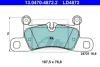 Керамічні гальмівні колодки задн, PORSCHE 911, 911 TARGA, BOXSTER SPYDER, CAYENNE VW TOUAREG 2.9-4.0 01.10- ATE 13.0470-4872.2 (фото 1)
