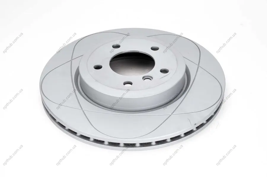 Диск гальмівний, 1шт, PowerDisc, Вентильований, Наскрізні насічки, передн лів/прав, зовнішній діаметр 325 мм, товщина 24,9 мм, BMW 3 (E46), Z4 (E85) 2.5/3.0/3.0D 10.99-08.08 ATE 24.0325-0138.1 (фото 1)
