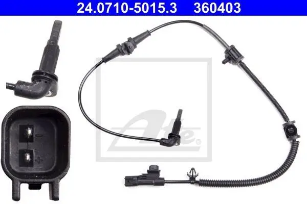 Датчик ABS передн лів/прав CHEVROLET MALIBU OPEL INSIGNIA A, INSIGNIA A COUNTRY SAAB 9-5 1.4-2.8 07.08- ATE 24.0710-5015.3 (фото 1)