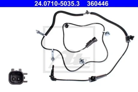 Датчик ABS задн прав CHEVROLET MALIBU OPEL INSIGNIA A, INSIGNIA A COUNTRY 1.4-2.4 07.08- ATE 24.0710-5035.3