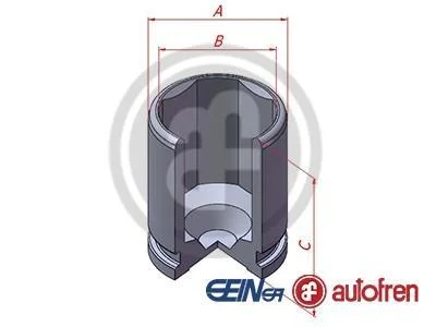 Поршень гальмівного супорта задн (43мм 52мм) VOLVO XC70 II AUDI A4 ALLROAD B8, A4 ALLROAD B9, A4 B8, A4 B9, A5, A6 ALLROAD C6, A6 ALLROAD C7, A6 ALLROAD C8, A6 C6, A6 C7, A6 C8, A7 1.4-6.3 10.02- AUTOFREN D025543