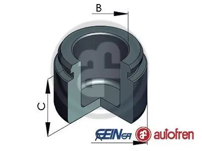 Поршень гальмівного супорта передн (38мм 30мм) VOLVO S60 I ALFA ROMEO 147, 156, GT LAND ROVER RANGE ROVER IV, RANGE ROVER SPORT II 2.0-5.0 03.02-03.22 AUTOFREN D025607 (фото 1)