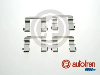 Монтажний набір гальмівних колодок передн HYUNDAI I30, IX20, IX35, VELOSTER KIA CARENS I, CARENS III, CARENS IV, CEE\'D, CERATO II, CERATO III, PRO CEE\'D, SOUL II, SPORTAGE III 1.4-2.4 03.00- AUTOFREN D42868A (фото 1)