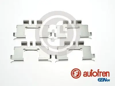 Монтажний набір гальмівних колодок передн CITROEN C-ZERO DAIHATSU COPEN, CUORE VII, SIRION, TREVIS PEUGEOT ION SUBARU JUSTY IV SUZUKI ALTO VI, CARRY, IGNIS I 0.7-Electric 03.00- AUTOFREN D42997A (фото 1)