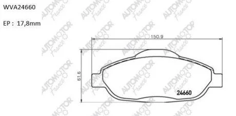 Колодки тормозные барабанные Peugeot 308 1.4/ 1.6 (07-) Automotor France AUTOMOTOR France ABP4357