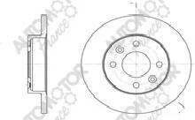 Диск тормозной передний (цена за 2 ед.)) Renault Clio 1.2, 1.9 D (86-) Automotor France AUTOMOTOR France ADC4705