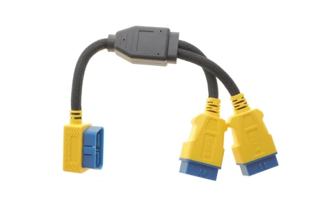 Кабель подовжувач для діагностики авто OBD II з 1 на 2 розгалужувачі Autool MOC267-5