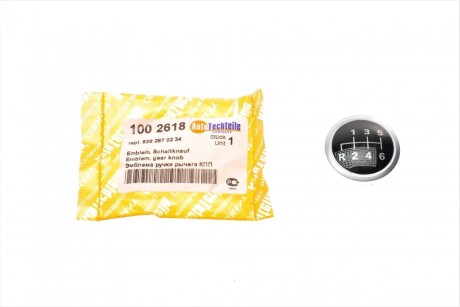 Накладка ручки КПП 1-6/R MB Sprinter 906/Vito (W639) 06- (opt-om) AUTOTECHTEILE 100 2618