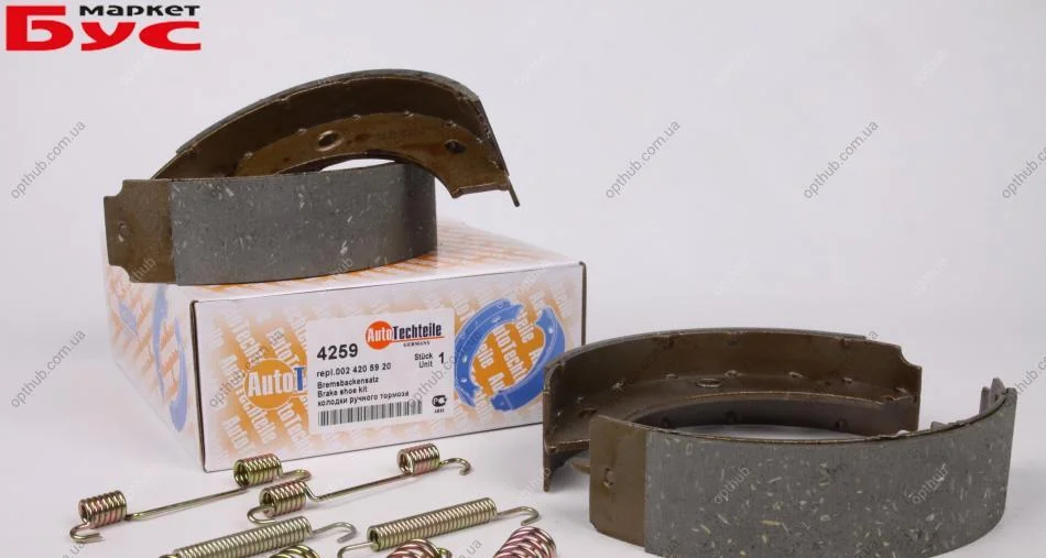 Колодки стоянкового гальма AUTOTECHTEILE 1004259 (фото 1)