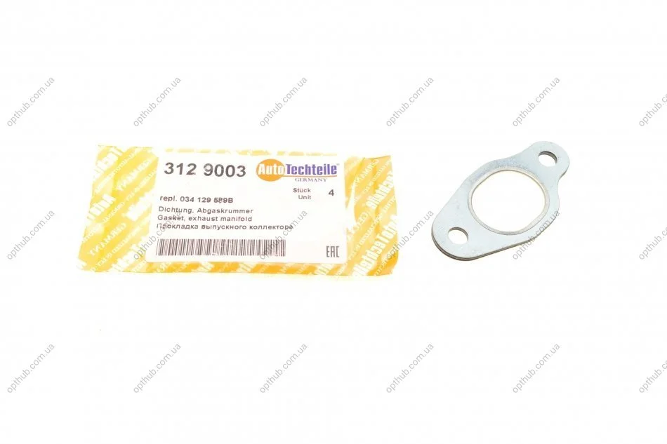 Прокладка коллектора выпускного VW LT/T4 2.5TDI (1290.03) (opt-om) AUTOTECHTEILE 312 9003 (фото 1)