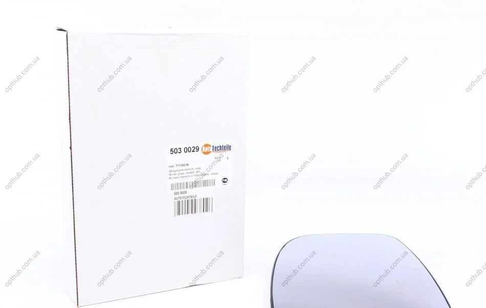 Скло дзеркала (з підігрівом) Citroen Jumper/ Fiat Ducato/ Peugeot Boxer 06- (L) UA63 AUTOTECHTEILE 503 0029 (фото 1)