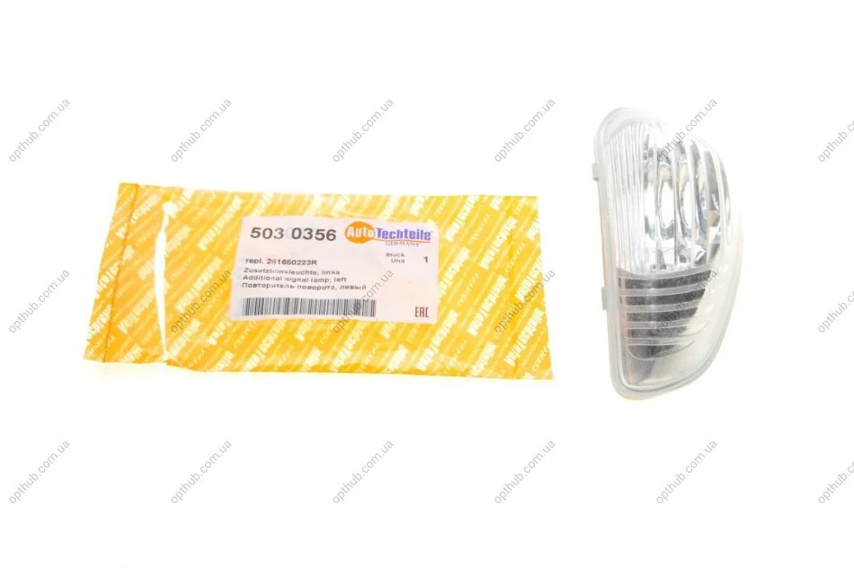 Повторювач повороту на дзеркало Renault Master/Opel Movano 10- (L) (opt-om) AUTOTECHTEILE 503 0356 (фото 1)