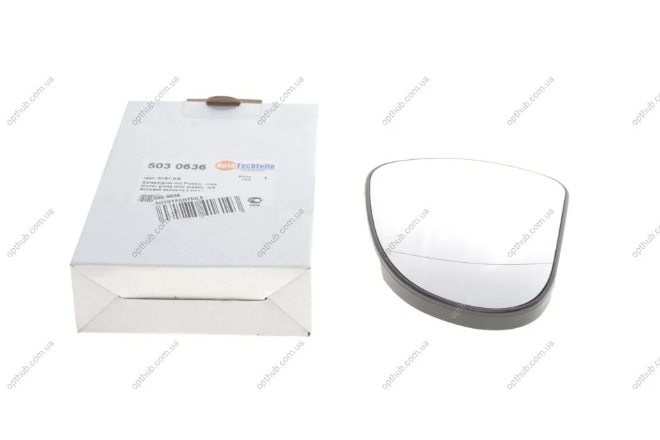 Скло дзеркала Peugeot 207/308 07-15 (L) (opt-om) AUTOTECHTEILE 503 0636 (фото 1)