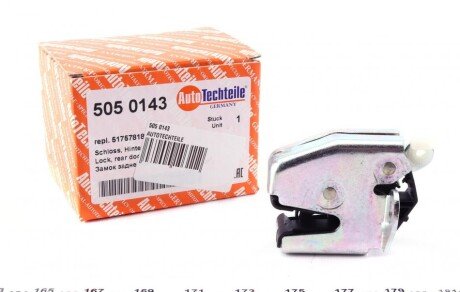 Замок дверей (бічних/ззаду/R) Fiat Doblo 01-09 (opt-om) AUTOTECHTEILE 505 0143