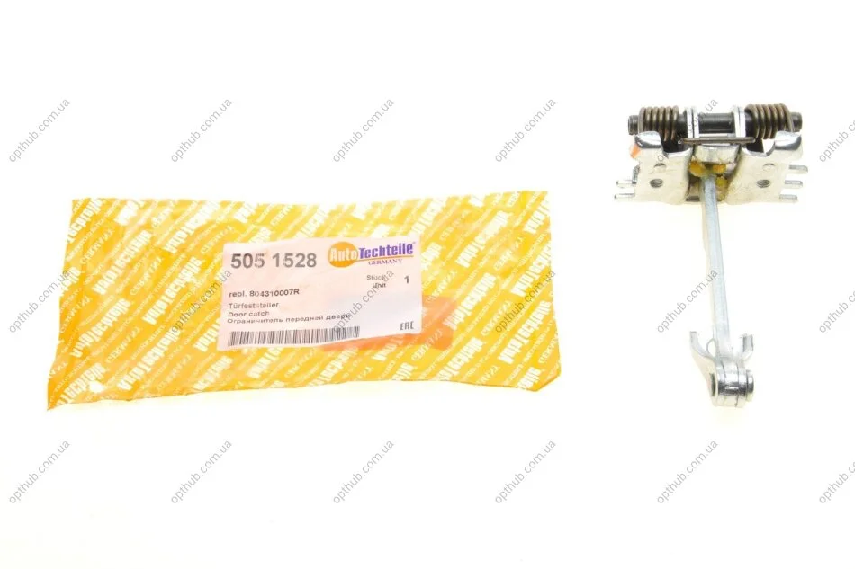 Обмежувач дверей (передніх) Renault Megane III 08- (opt-om) AUTOTECHTEILE 505 1528 (фото 1)