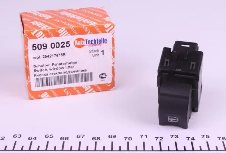 Кнопка склопідіймача (R) Renault Kangoo/Dokker 08- (opt-om) AUTOTECHTEILE 509 0025