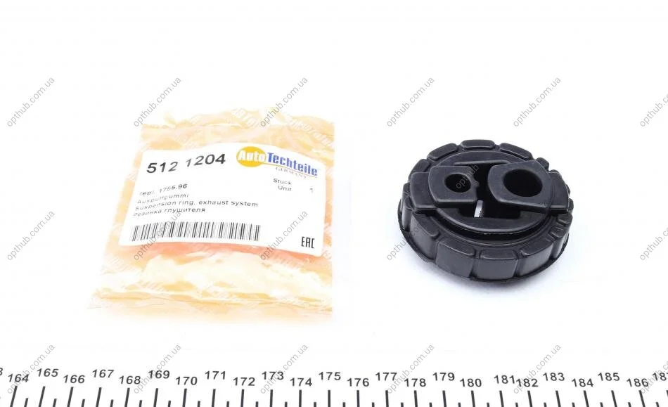 Гумка глушника Citroen Jumpy/ Fiat Scudo/ Peugeot Expert 96-06 (opt-om) AUTOTECHTEILE 512 1204 (фото 1)