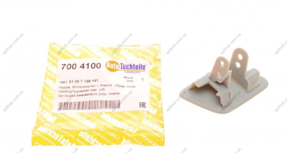 Крышка форсунки омывателя фары BMW X5 (E70) 06-13 (L) (opt-om) AUTOTECHTEILE 700 4100 (фото 1)