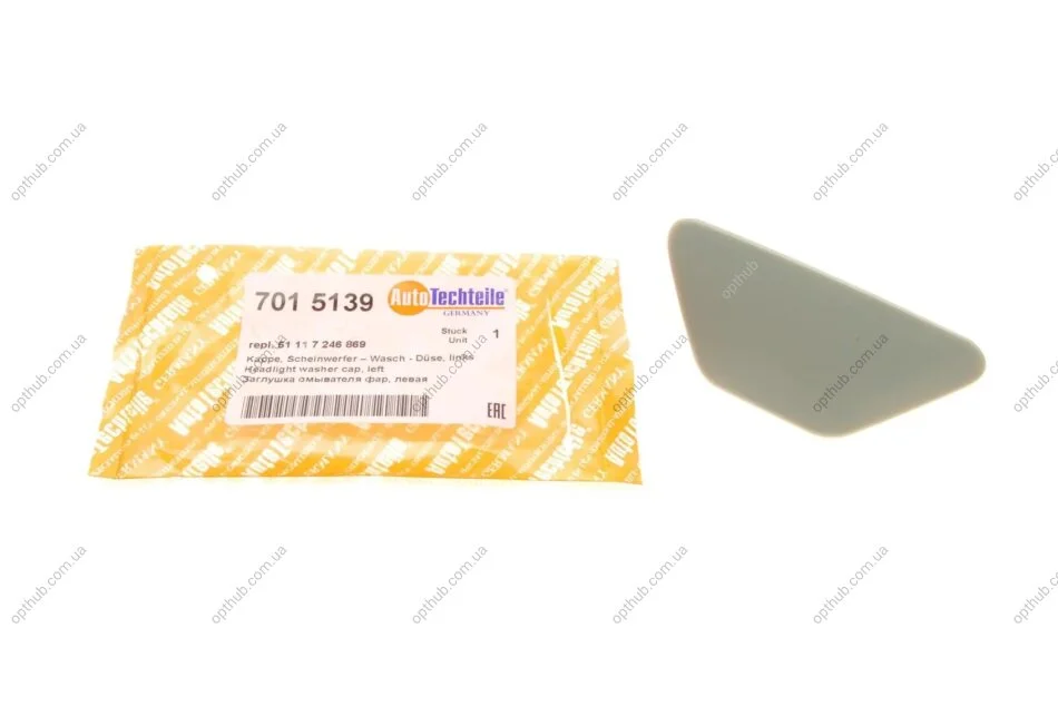 Заглушка омивача фар BMW 5 (F10) 10-13 (L) (opt-om) AUTOTECHTEILE 701 5139 (фото 1)