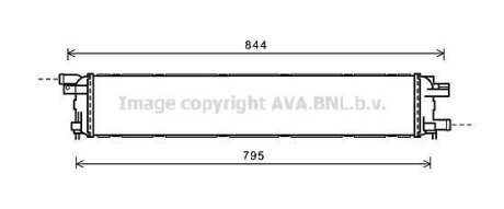 Радіатор охолодження двигуна (додатковий) Audi A4 B8 (08-), A5 (08-), A6 C7 (11-), A7 (11-), Q3 (12-) 1.4, 3.0 TFSI, 2.0 TDI AVA AVA COOLING AI2361