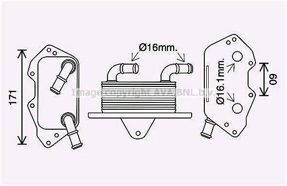 Охолоджувач масла AVA COOLING AI3404 (фото 1)
