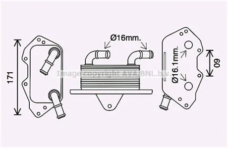 Охолоджувач масла AVA COOLING AI3404