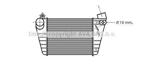 Інтеркулер Audi A3 (96-)/Seat Leon (02-)/Skoda Octavia (01-)/VW Golf (96-) 1.8T, 1.9 TDi AVA AVA COOLING AI4185 (фото 1)