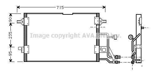 Радіатор кодиціонера CLEVER FIT AVA COOLING AI5116 (фото 1)