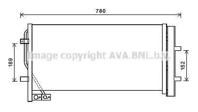 AVA Радіатор кондиціонера AUDI Q3 (11-) 2.0 TDI (+) (вир-во AVA) AVA COOLING AI5382D (фото 1)