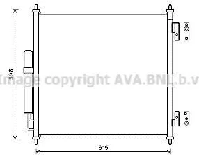 Радіатор кодиціонера CLEVER FIT AVA COOLING AUA5218D