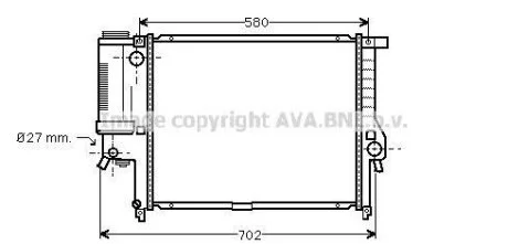 Радіатор, система охолодження двигуна CLEVER FIT AVA COOLING BW2140