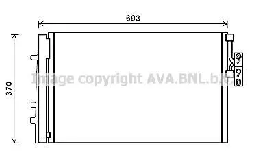 Радіатор кодиціонера CLEVER FIT AVA COOLING BWA5479D (фото 1)