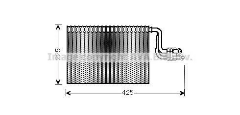 Испаритель кондиционера BMW 1 E87 (03-), 3 E90 (04-), X1 (09-), X3 F25 (10-) (BW AVA COOLING BWV364 (фото 1)