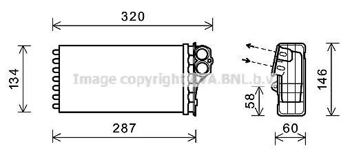 AVA Радіатор охолодження CITROËN XSARA PICASSO (2000) 2.0 CITROËN XSARA PICASSO (2000) 2.0 AVA COOLING CNA6279 (фото 1)