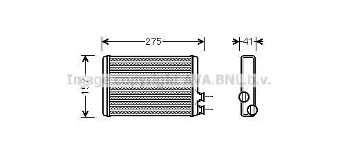 AVA Радіатор пічки CITROËN BERLINGO (2008) 1.6 HDI AVA COOLING CNA6305 (фото 1)