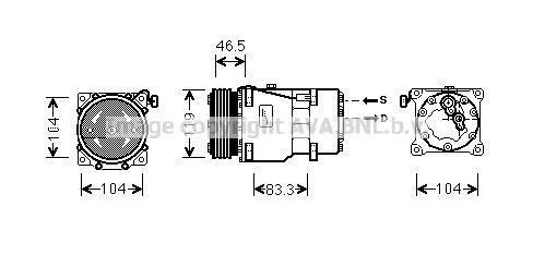 Компресор кондиціонера CLEVER FIT AVA COOLING CNAK201 (фото 1)