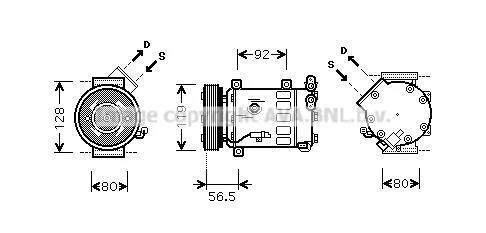 Компресор кондицiонера CLEVER FIT AVA COOLING CNAK242 (фото 1)