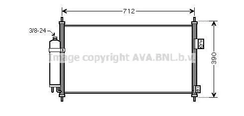 Радіатор кодиціонера CLEVER FIT AVA COOLING DN5263D (фото 1)