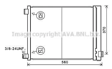 AVA Радіатор кондиціонера NISSAN MICRA (2010) 1.2 AVA COOLING DN5427D (фото 1)