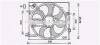 Вентилятор радіатора охолодження двигуна Nissan Qashqai II (13-), X-Trail (14-) AVA AVA COOLING DN7536 (фото 1)