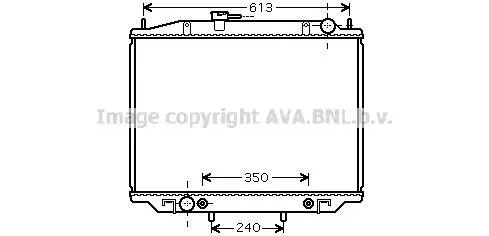 Радіатор, Система охолодження двигуна CLEVER FIT AVA COOLING DNA2262 (фото 1)