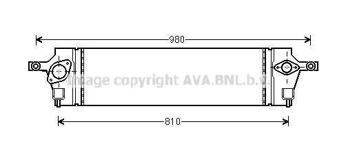 Интеркуллер Nissan X-Trail 2,0dCi 07>13, Koleos 2.0dCi 08> AVA AVA COOLING DNA4350 (фото 1)