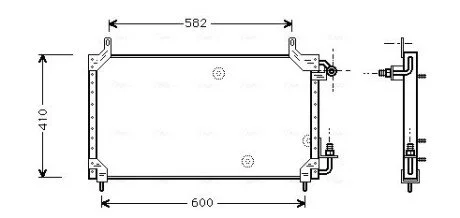 Радіатор кондиціонера Нексія (пр-во NISSENS) AVA AVA COOLING DW5006